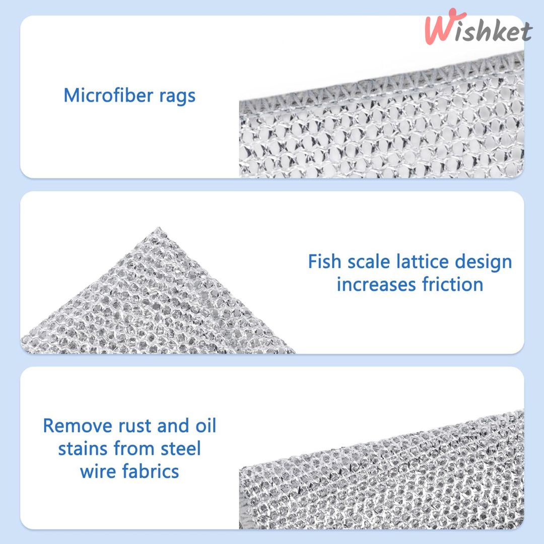 Non-Scratch Wire Dishwashing Rags