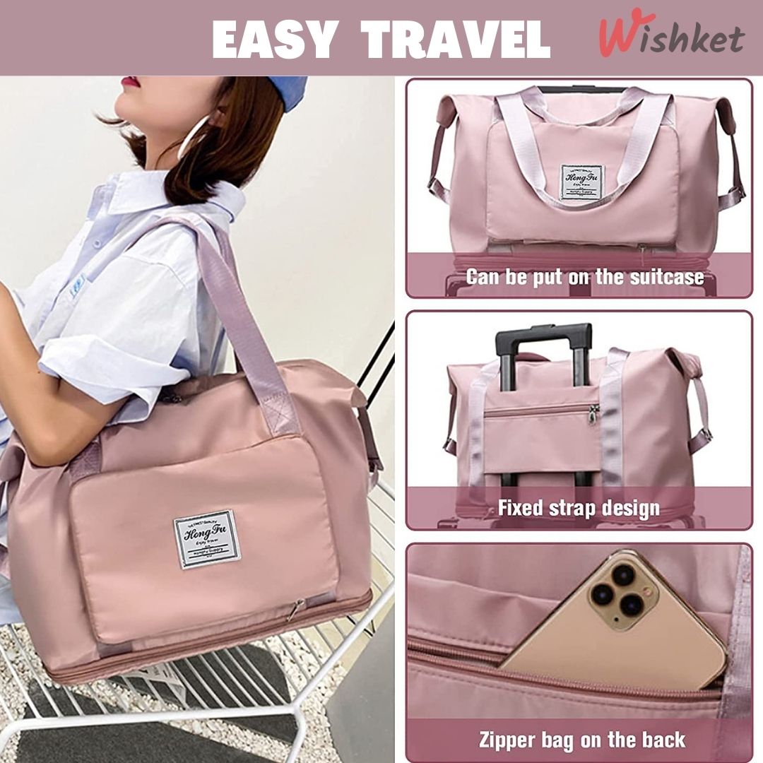 Foldable Travel Bag (Multicolour) – Wishket
